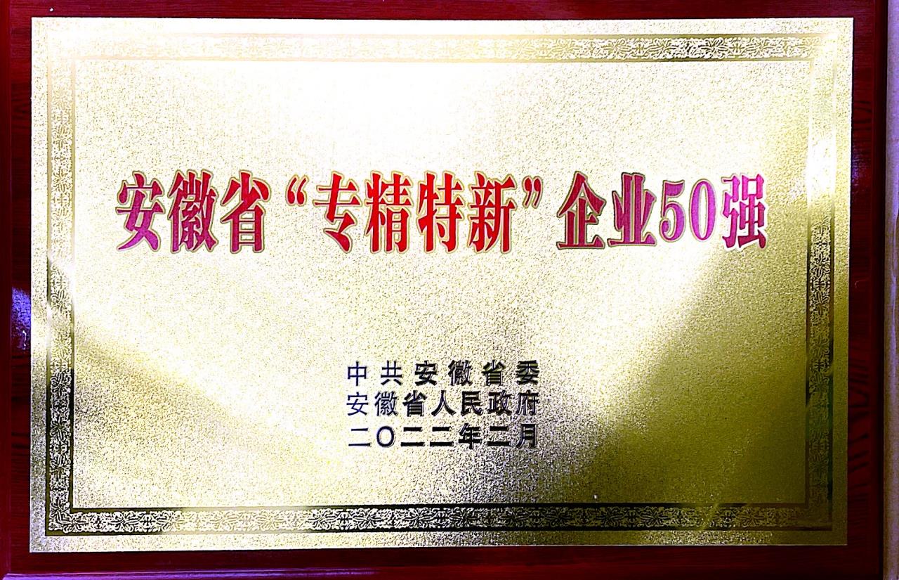 安徽省“專精特新”企業(yè)50強（2）